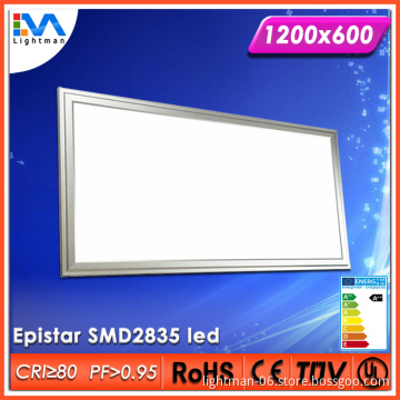Fashion office lighting ultra thin 72w led panel light 120x60cm